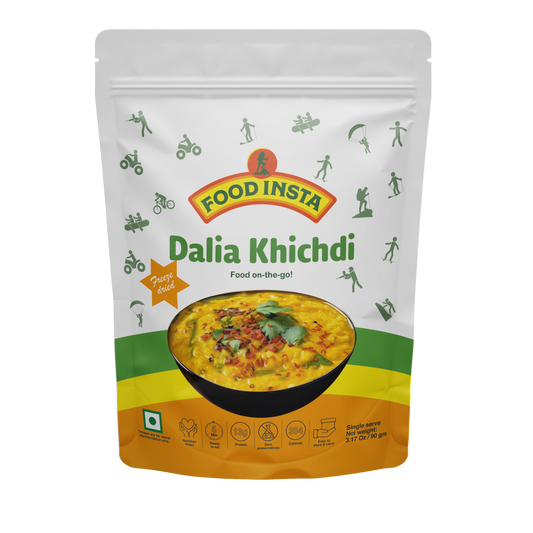 Travel food, Ready to Eat food, Instant Food, Dalia Khichdi Instant