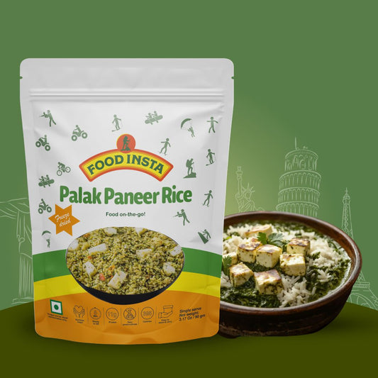 ready to eat palak paneer rice