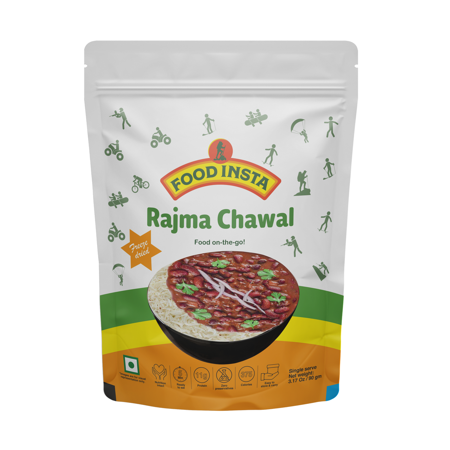 Travel food rajma chawal