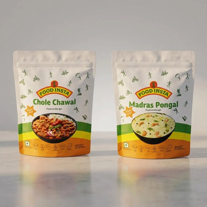 Chole Chawal Madras Pongal.