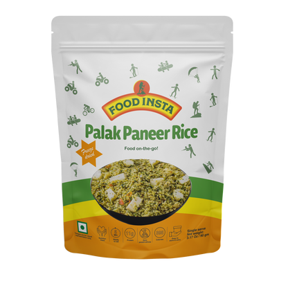 Travel food palak paneer rice