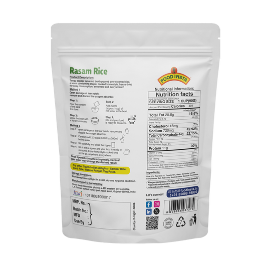 Food Insta Ready-to-Eat Rasam Rice